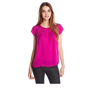 Joie | Fuchsia Tristabelle Silk Top - Sz M